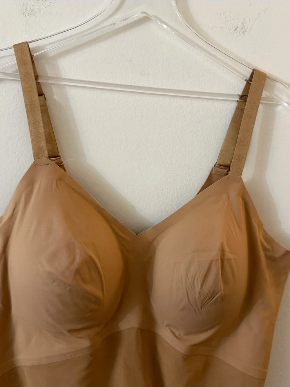 Honeylove‎ Mid-Thigh Bodysuit Shapewear Sand Nude Women's Size 3X NWT